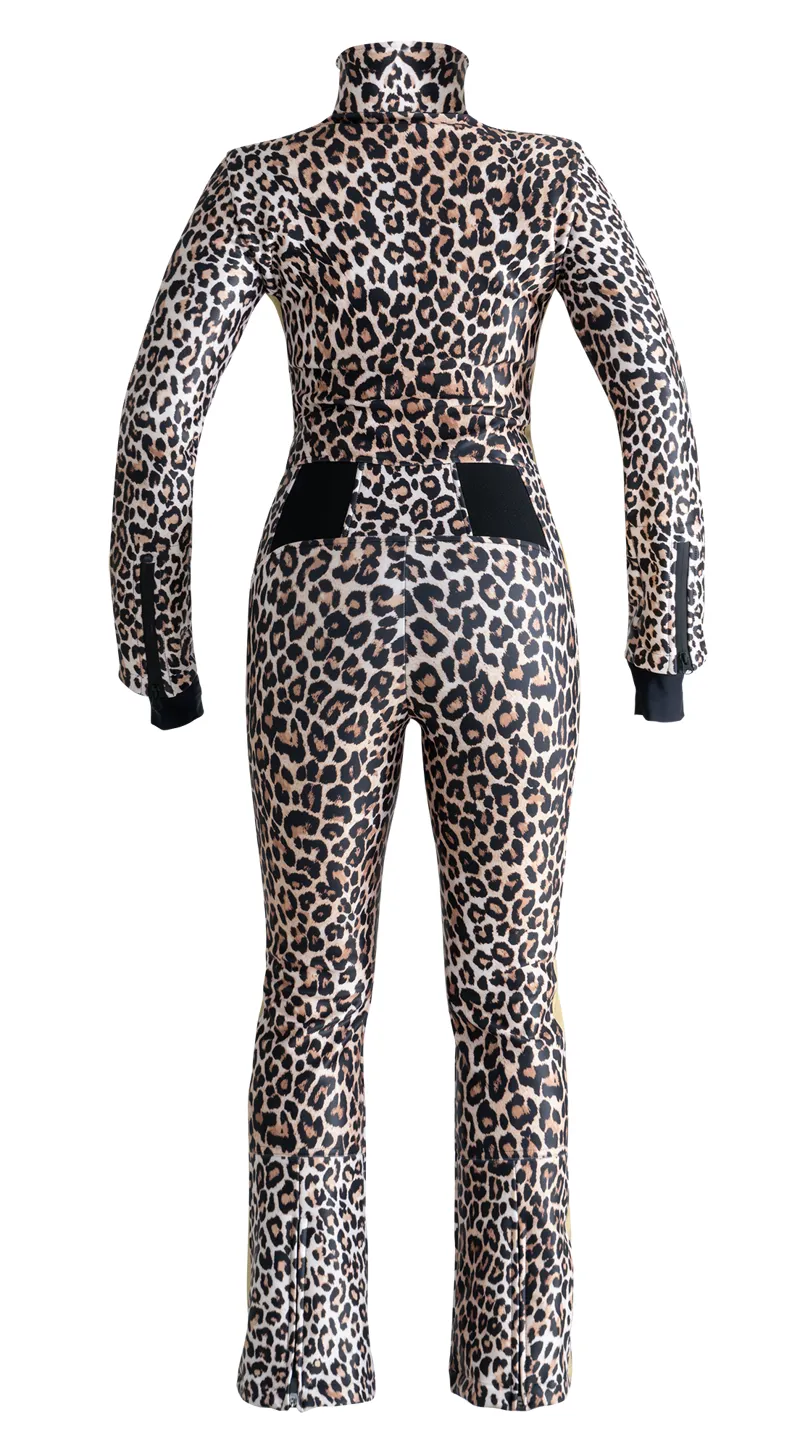 2023 Tonini Angela Womens ski suit leopard/gold-1